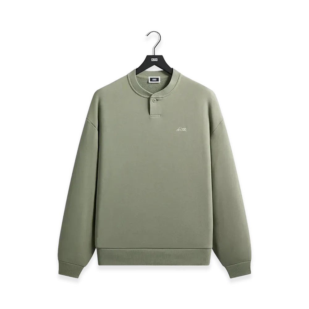 Kith Heavy Loop Henley Nelson Pullover "Haze"