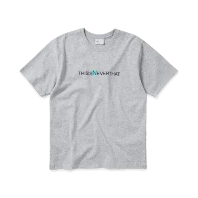 thisisneverthat 3 Dots Logo Tee "Heather Grey"