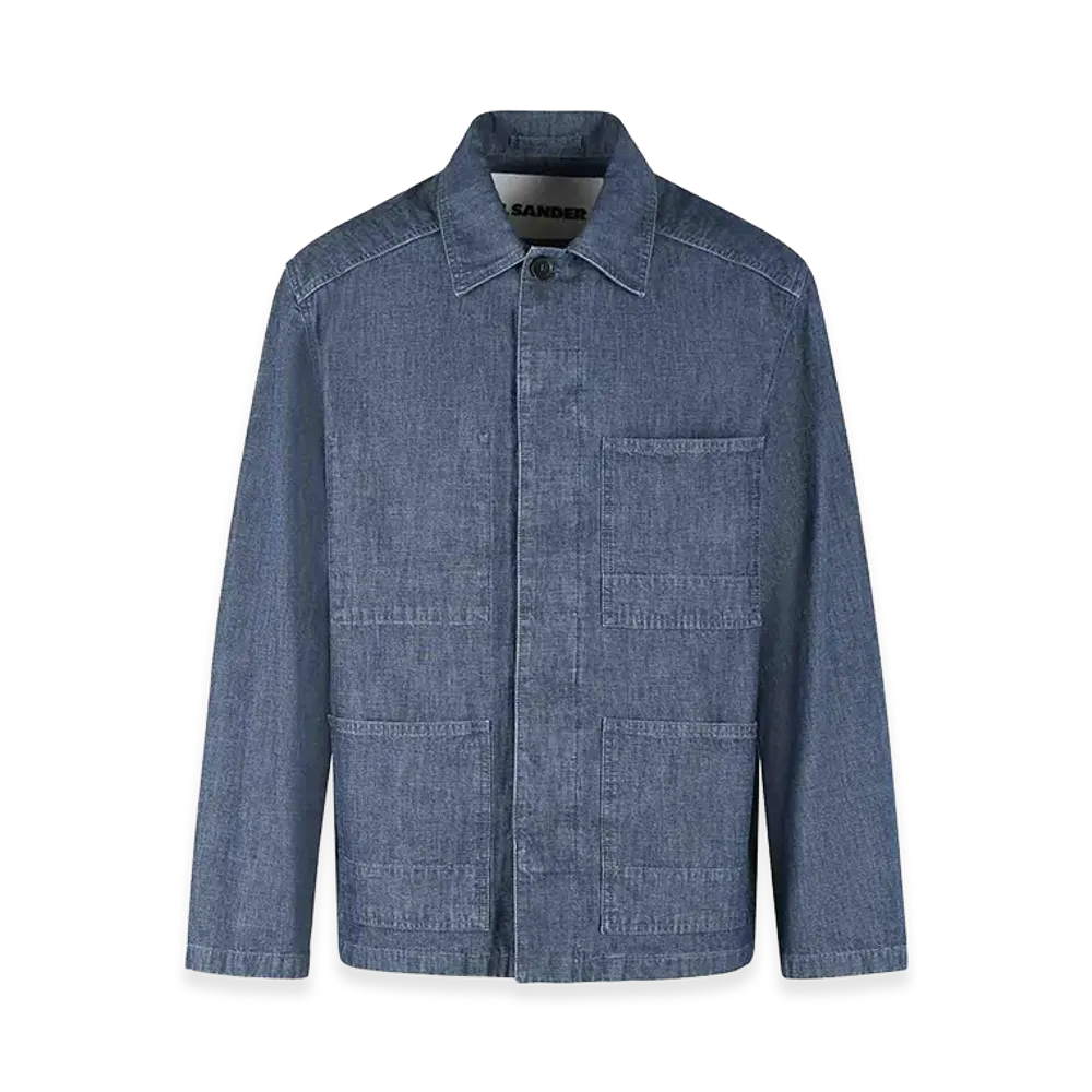 Jil Sander Cotton Jacket "Blue"