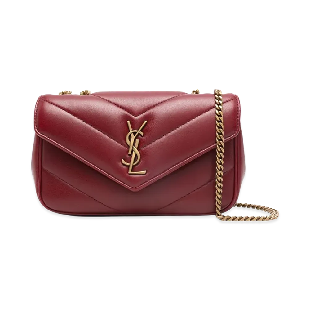 Saint Laurent Women's YSL Pw Mini Lou Lou "Carmine"