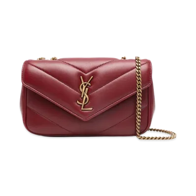 Saint Laurent Women's YSL Pw Mini Lou Lou "Carmine"