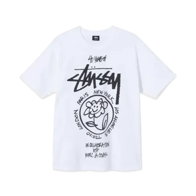 Stussy x Marc Jacobs World Tour Collection T Shirt "White"
