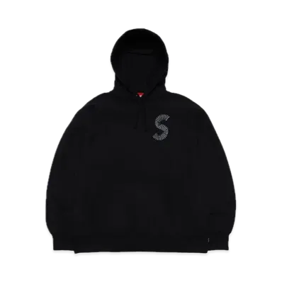 Supreme S Logo Hooded Sweatshirt "Black" (20FW)