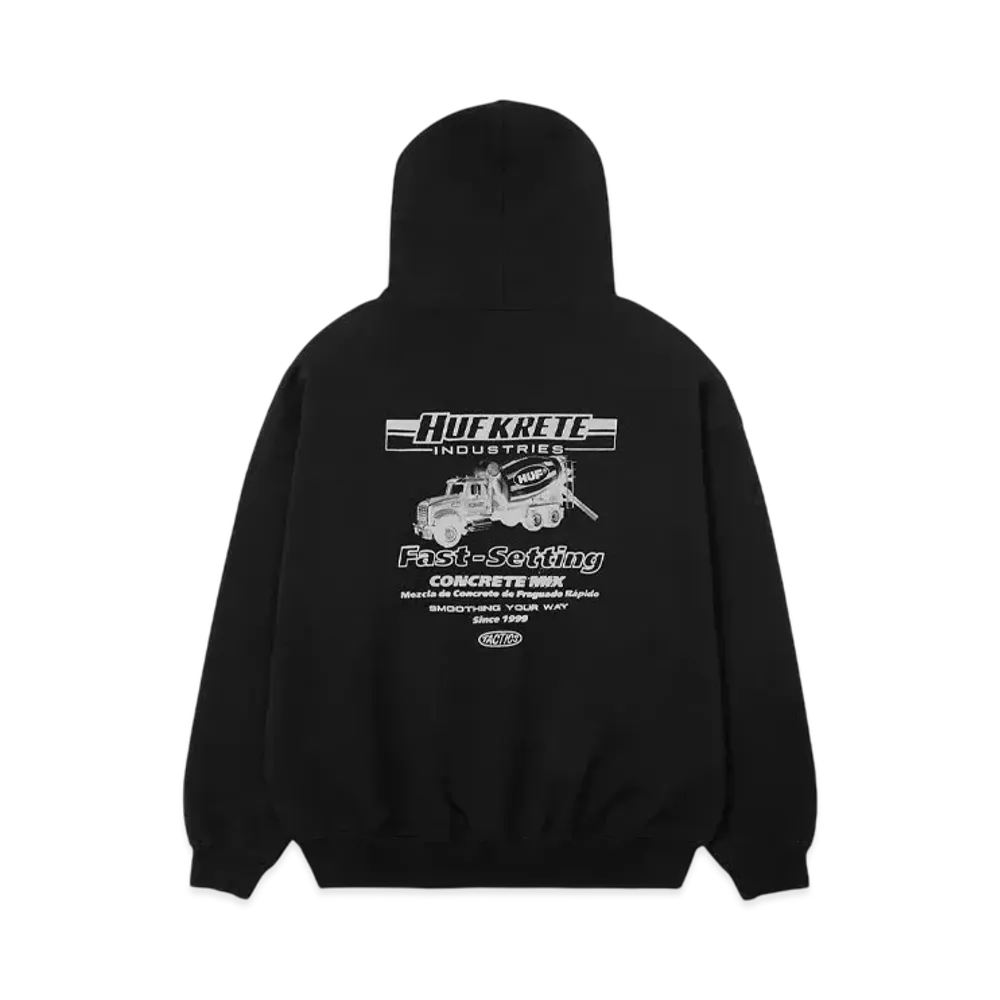 HUF x TACTICS Krete Hoodie "Black"