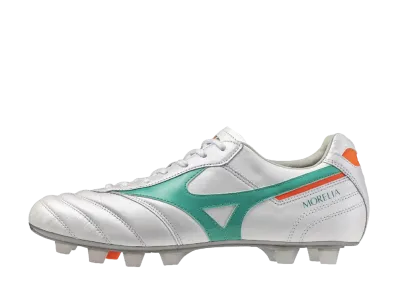 Mizuno Morelia 2 Japan "Super White Pearl/Green"