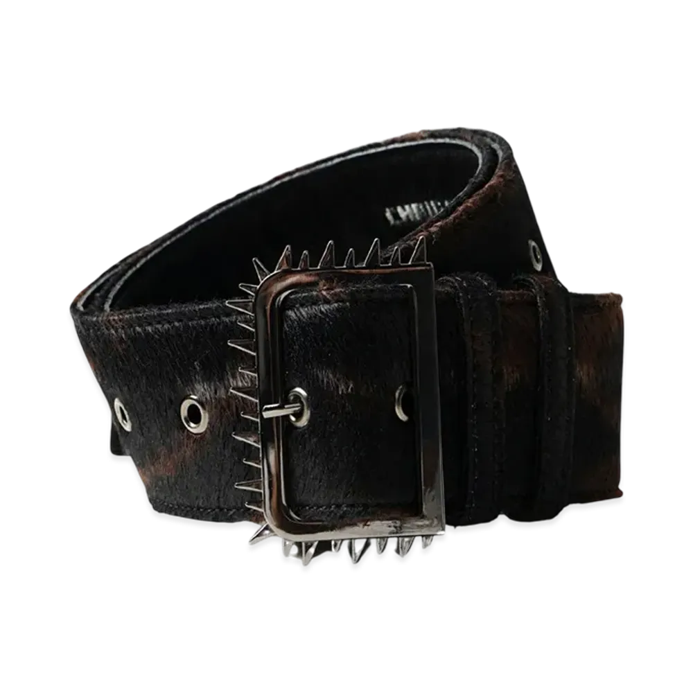 Ground Y x CHAINSAW MAN Collaborate Collection Chainsaw Hair Calf Belt "Brown"