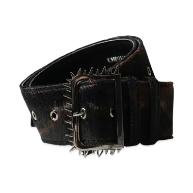 Ground Y x CHAINSAW MAN Collaborate Collection Chainsaw Hair Calf Belt "Brown"