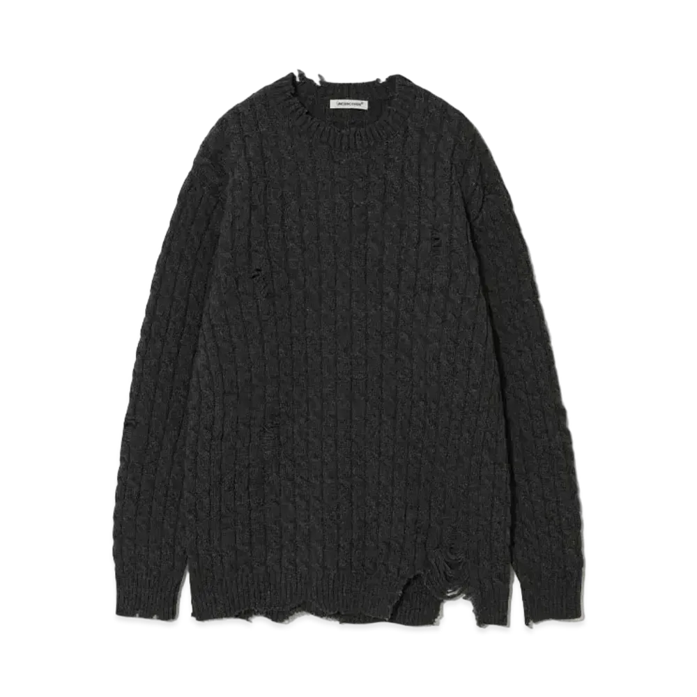 UNDERCOVER Wool Nylon Knit Pullover "Charcoal"