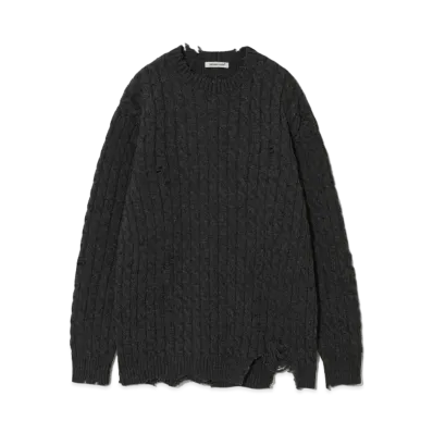 UNDERCOVER Wool Nylon Knit Pullover "Charcoal"