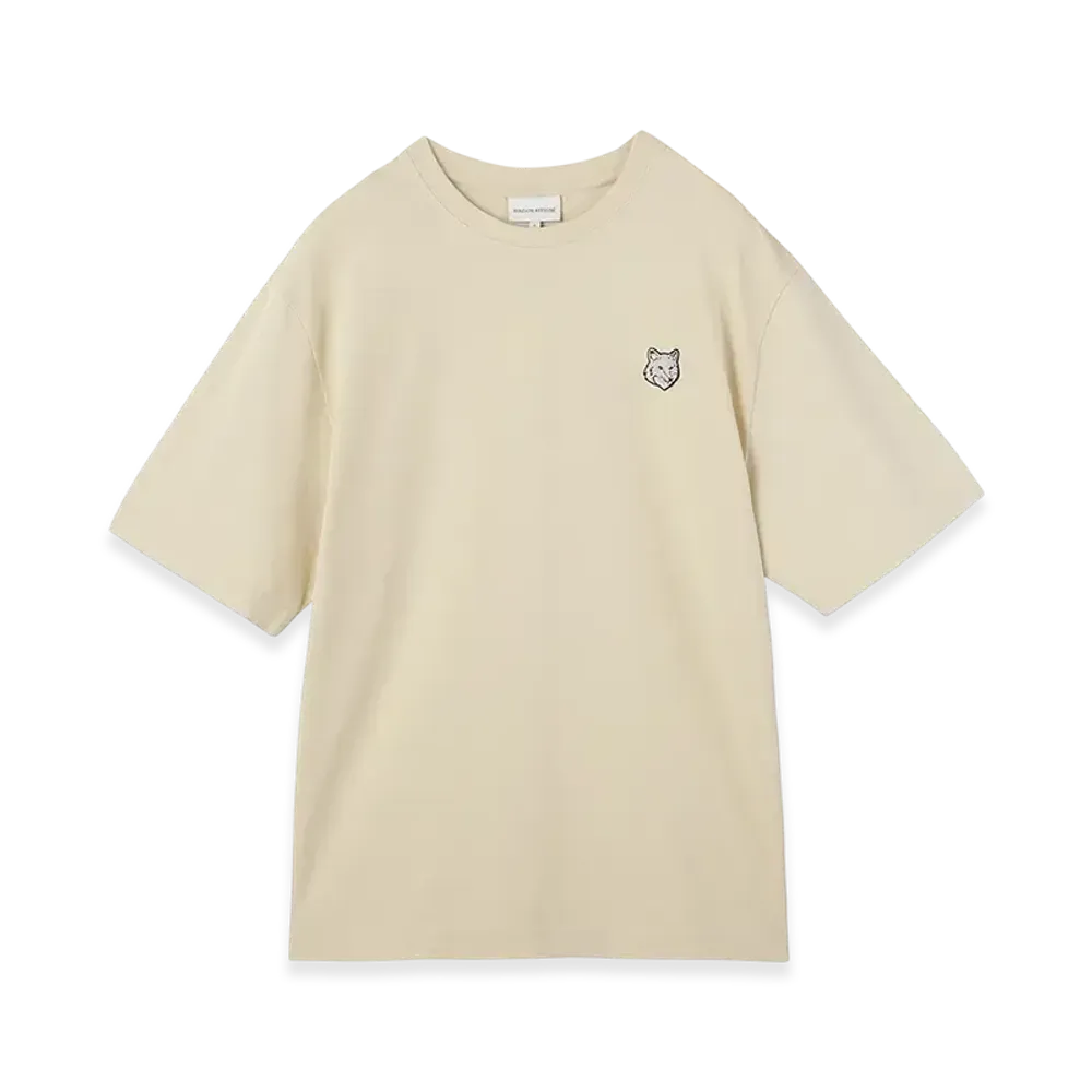 Maison Kitsune Bold Fox Head Patch Oversized T-Shirt "Paper"