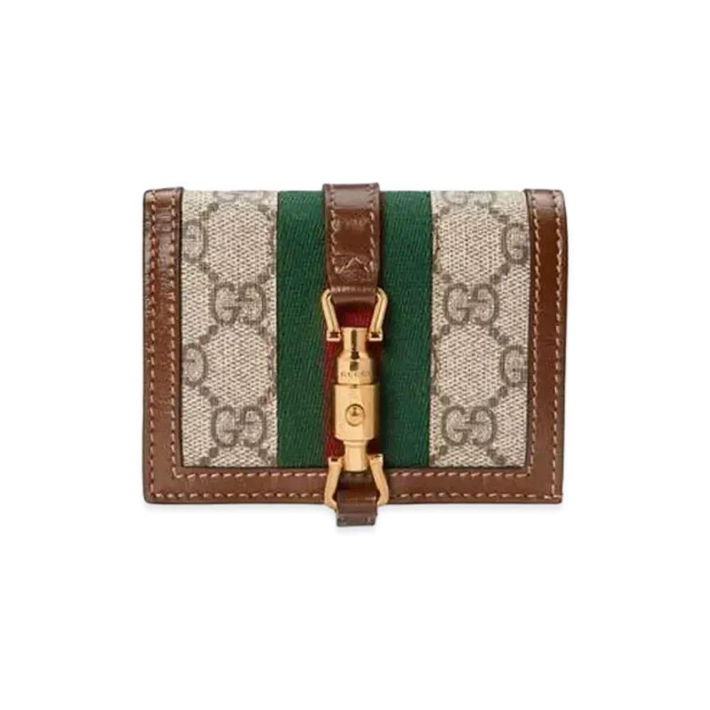 GUCCI Jackie 1961 Card Case Wallet "Beige"