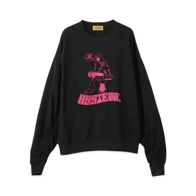 HYSTERIC GLAMOUR Come Trip Whth Me Oversized T-Shirt "Black"
