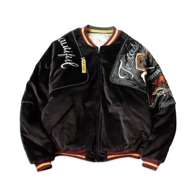 KAPITAL Velveteen Sham Bomber Jacket "Black"
