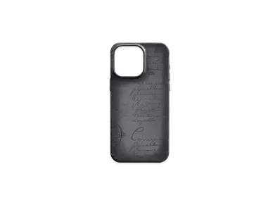 Berluti iPhone 16 Pro Max Case Venezia Calf Leather "Light Aluminio"