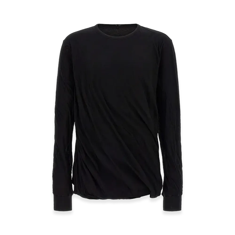 Rick Owens jumbo Double L/S T-Shirt "Black"