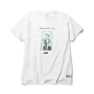 F-LAGSTUF-F x VIDEO GIRL "HUMANITY" Tee "White"