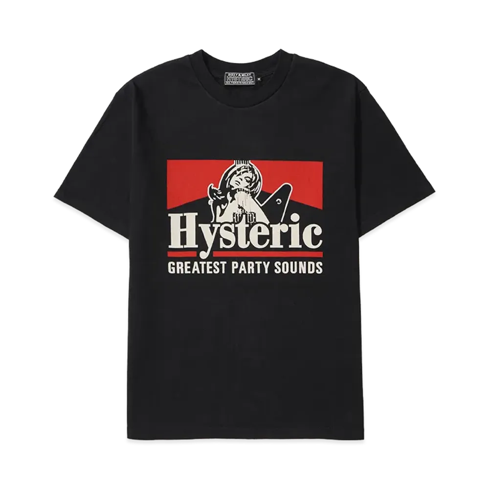 HYSTERIC GLAMOUR Greatest Party Sound T-Shirt "Black"