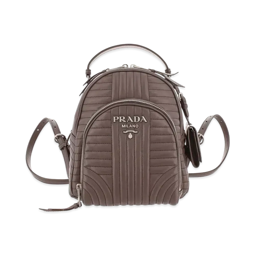 PRADA Diagram Back Pack "Beige"