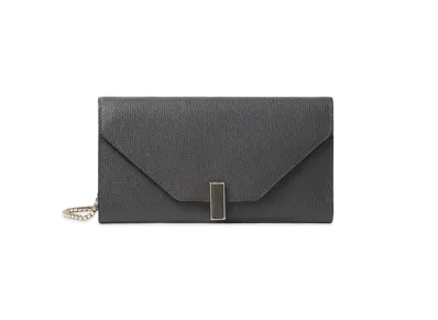 Valextra Iside Chain Wallet "Dark Gray"