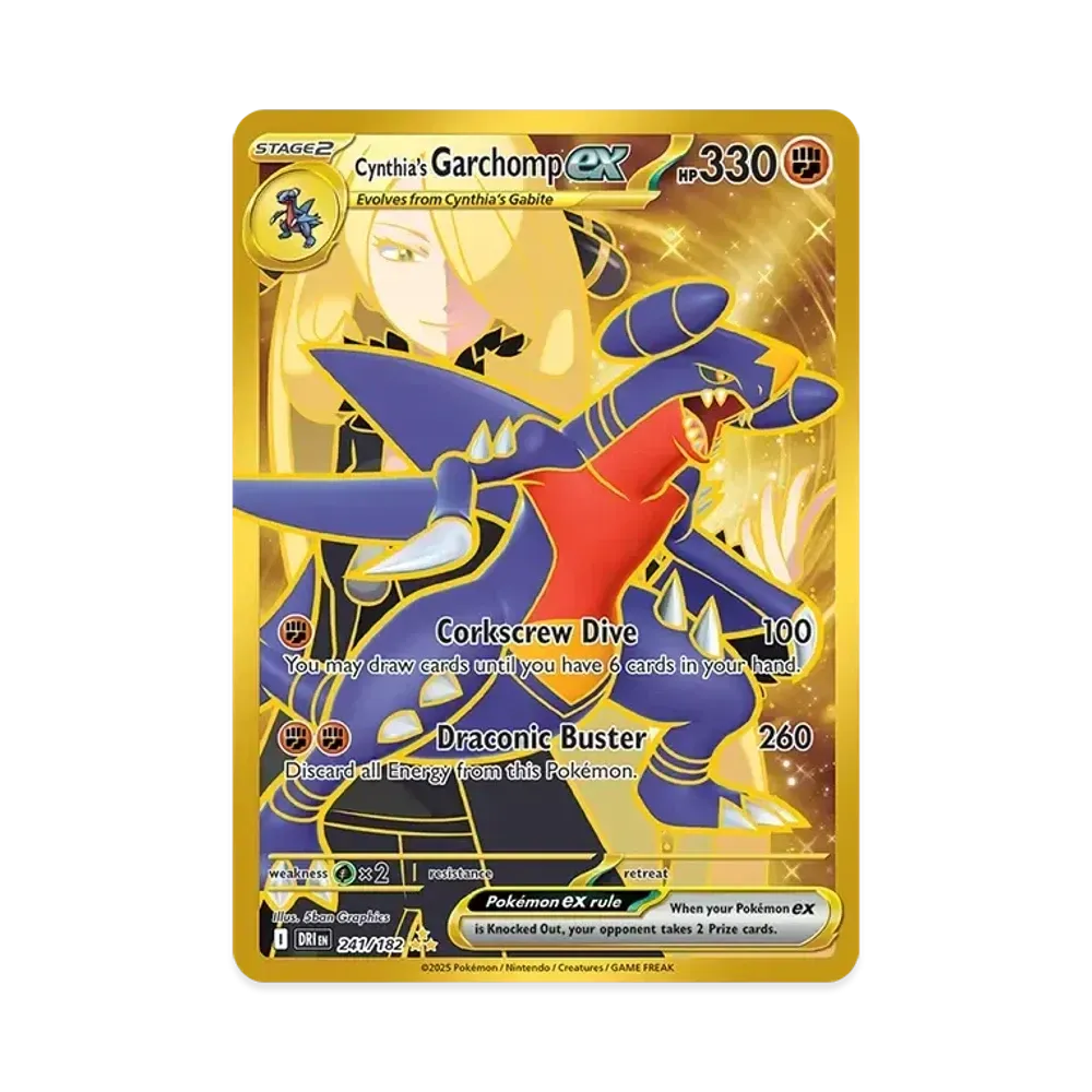 シロナのガブリアスex HR [DRI EN 241/240]【英語版】(スカーレット&バイオレット「ダステンドライバルス」)