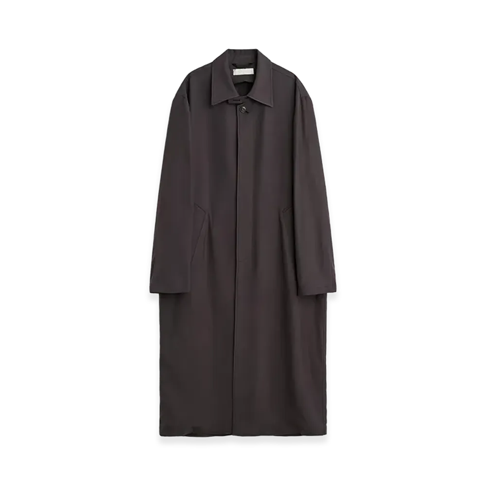 OUR LEGACY Cloak Carcoat "Muted Lead Chalkskin Viscose"