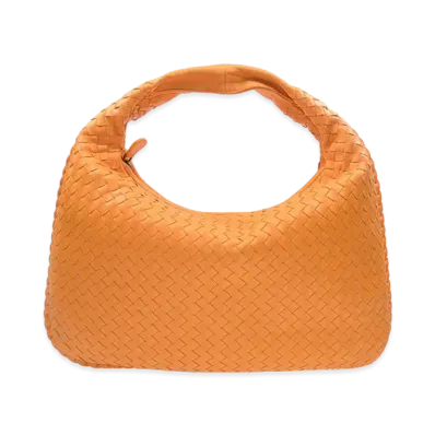 Bottega Veneta Lambskin Hand Bag "Orange"