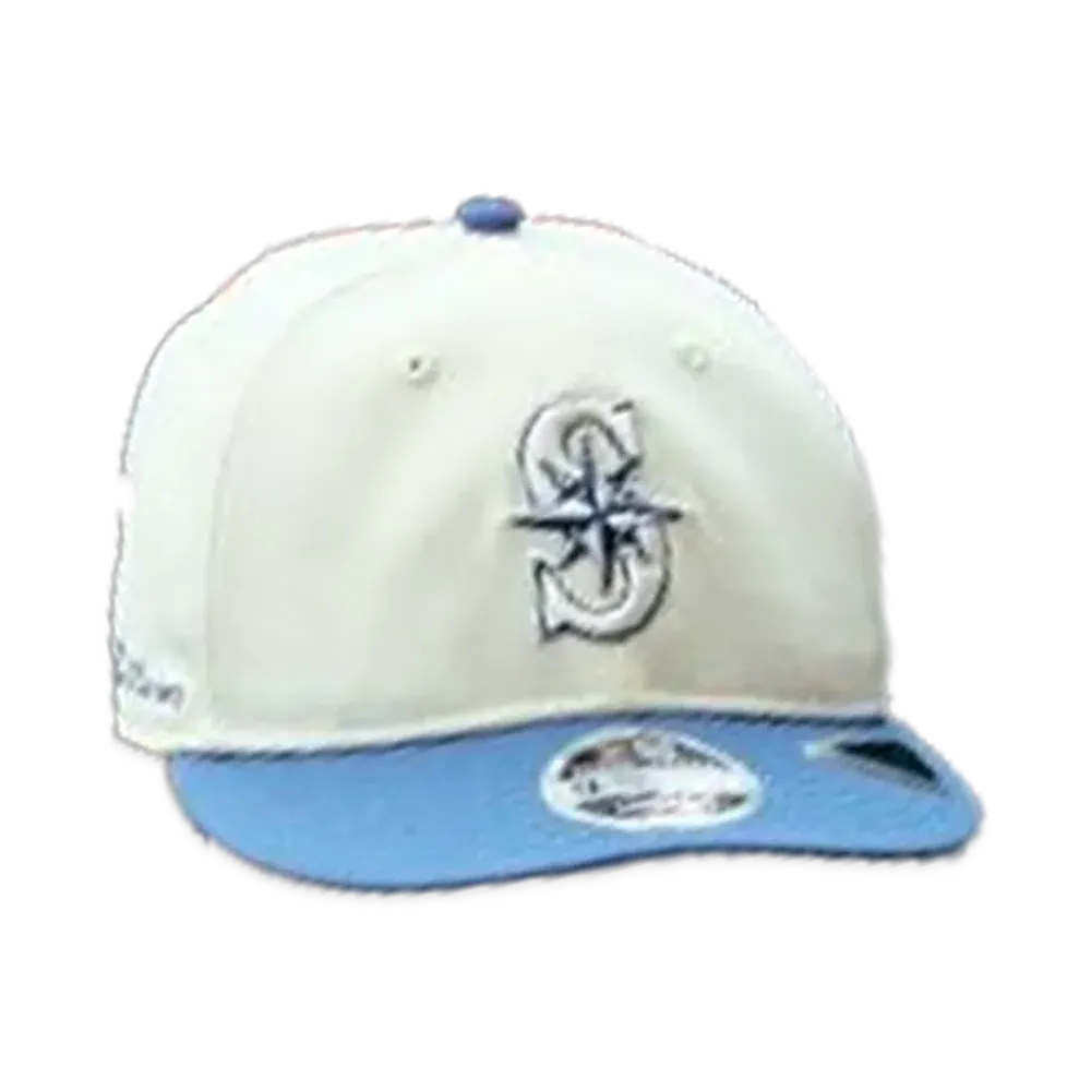NEW ERA x THE CAP 'Sax Blues' RC 9Fifty Seattle Mariners "Chrome White/Light Blue"