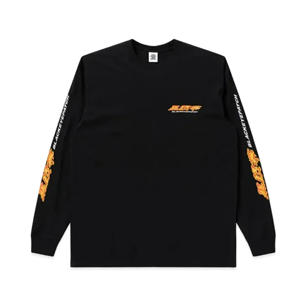 Black Eye Patch Kurogantai Logo L/S Tee "Black"