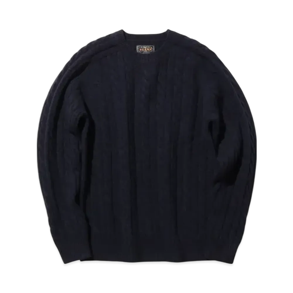 BEAMS Crew Cable 5G "Navy"
