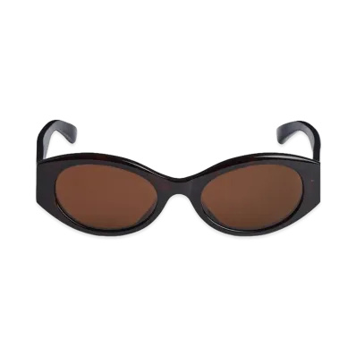 BALENCIAGA Women's Nano Round AF Sunglasses "Dark Havana"