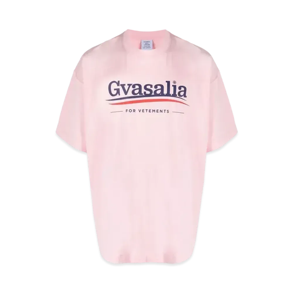 VETEMENTS Gvasalia Print Tee "Pink"