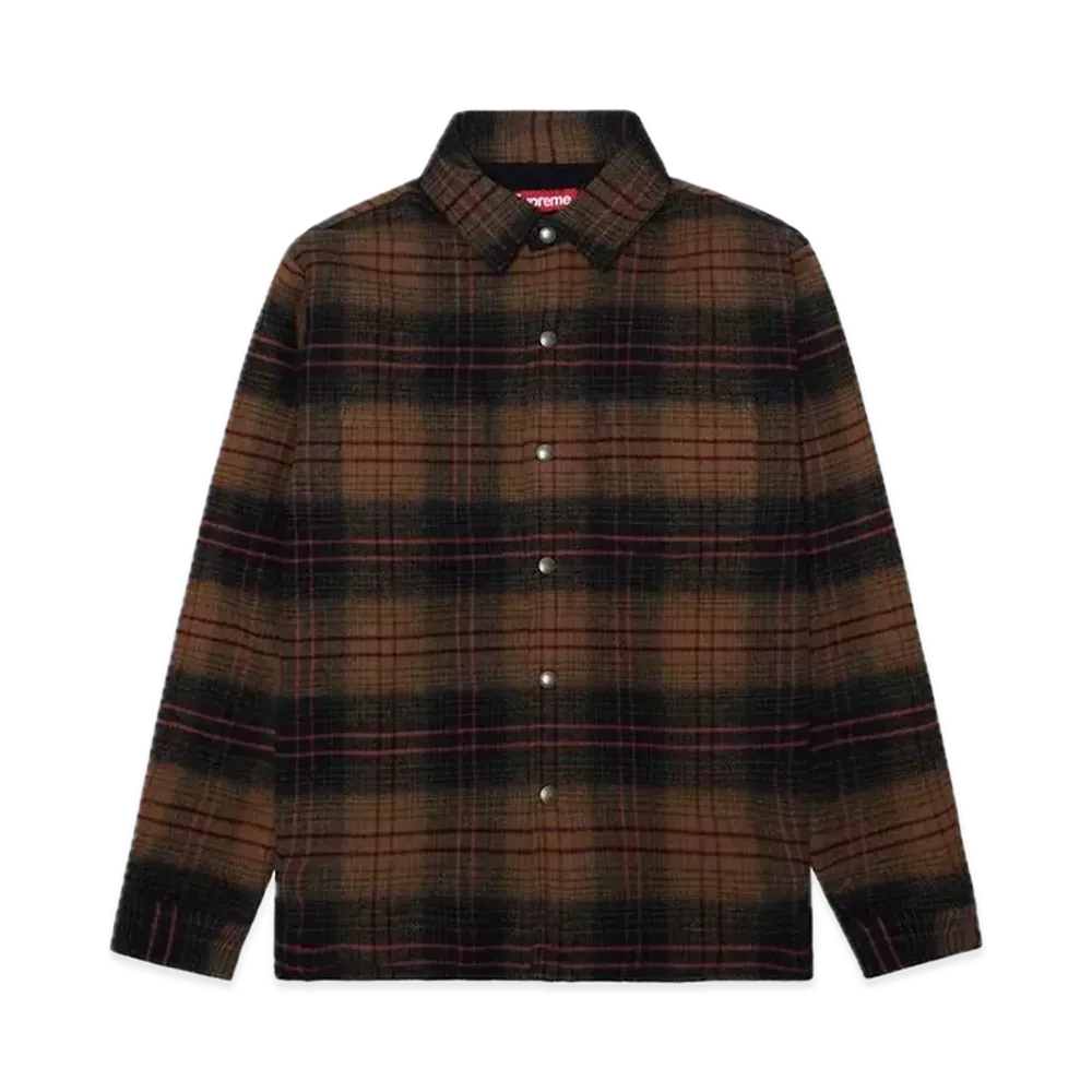 Supreme Lined Flannel Snap Shirt "Black"