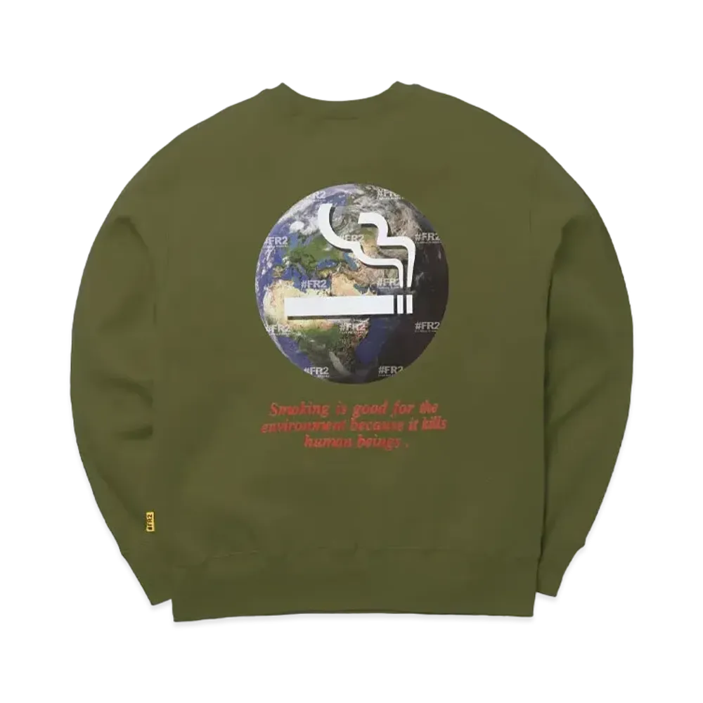 FR2 Earth Friendly Crew neck Sweat "Khaki"