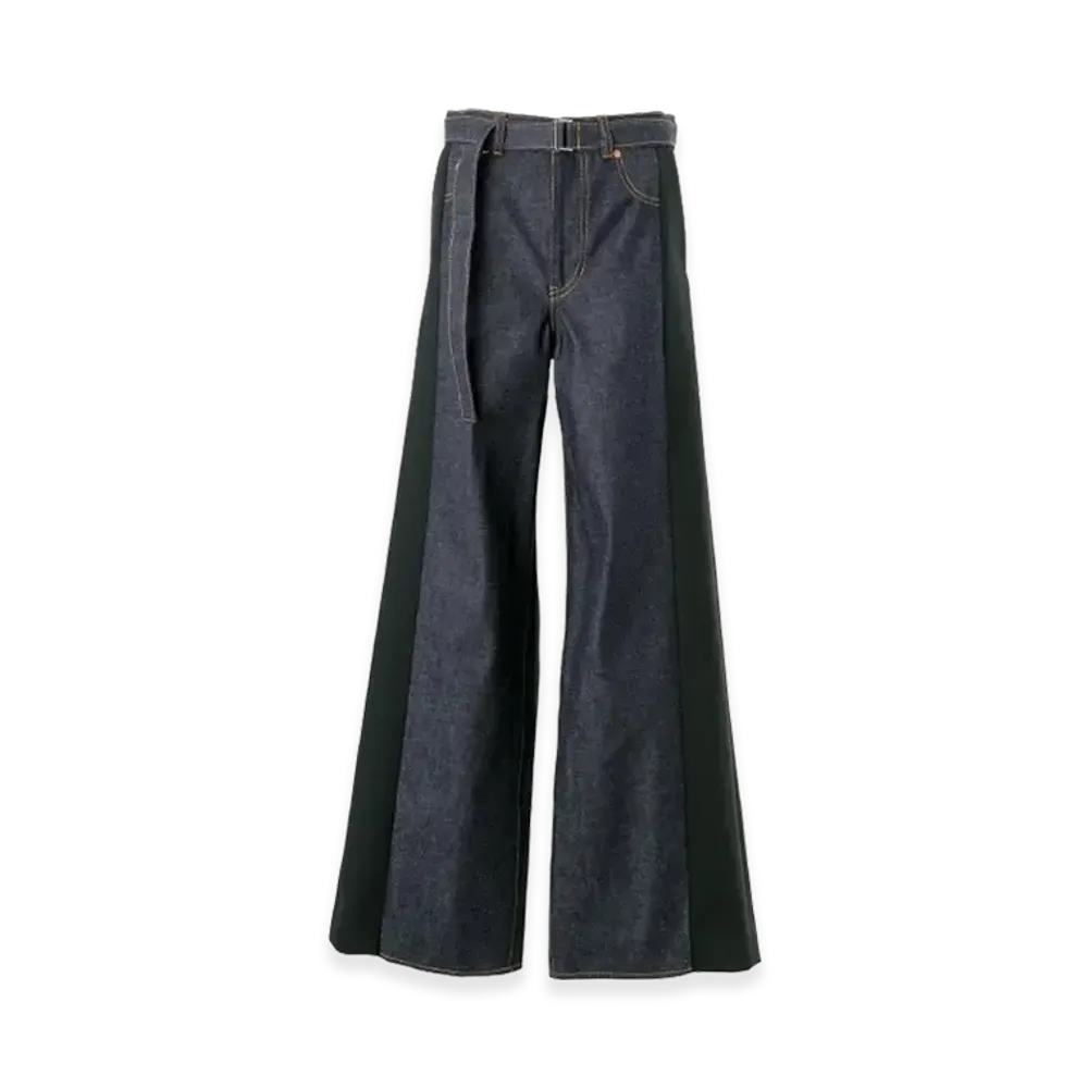 sacai Denim x Suiting Pants "Indigo/Black"