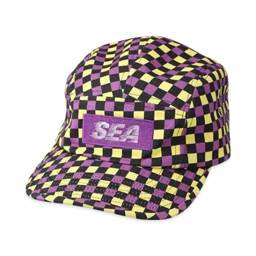WIND AND SEA D.T.R.T Plaid Jet Cap "Purple-Plaid"