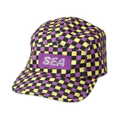 WIND AND SEA D.T.R.T Plaid Jet Cap "Purple-Plaid"