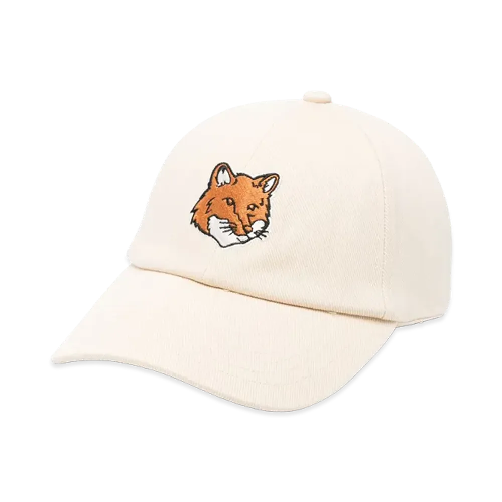 Maison Kitsune Women's "Fox Head" Baseball Cap "Beige"