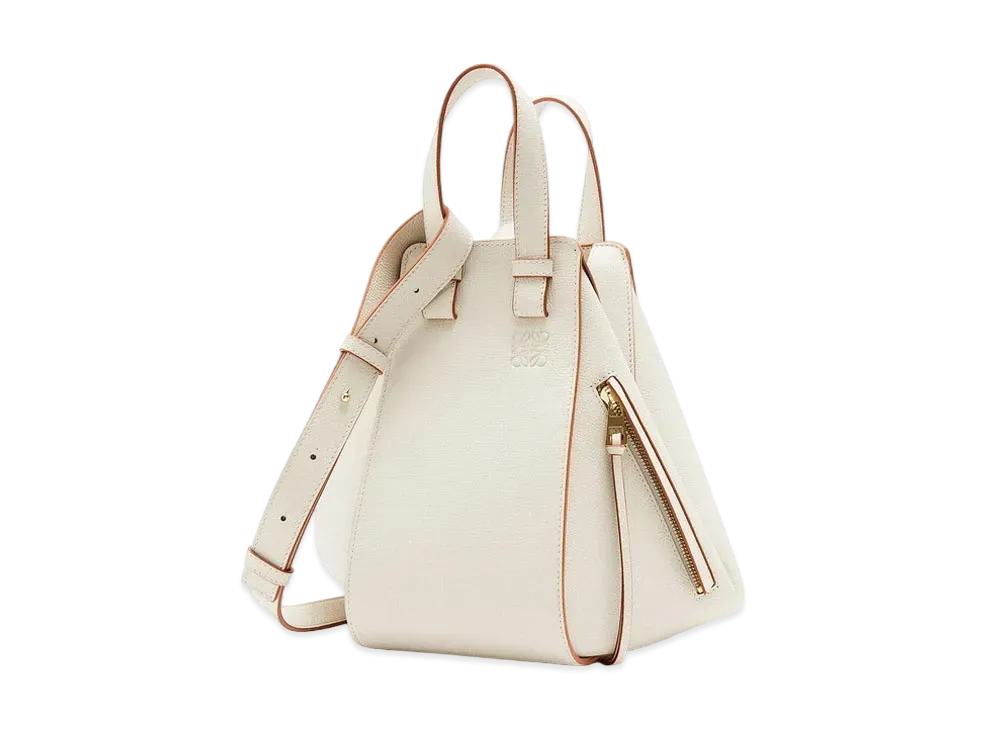 ロエベ ハンモックバッグ スモール ペブルグレインカーフ "ライトゴースト" A538S35X18