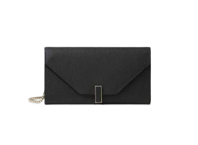 Valextra Iside Chain Wallet "Black"