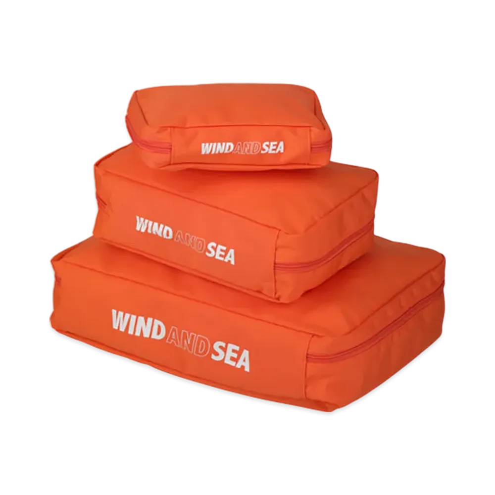 WIND AND SEA 3P Travel Pouch "Orange"