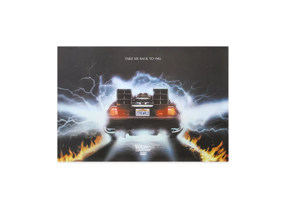 Kith x Back to the Future Take Me Back to 1985 Poster "Multi"