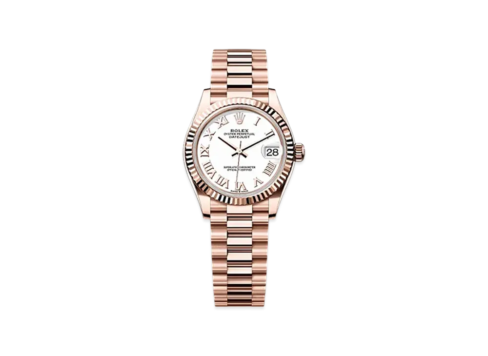 ROLEX Datejust 31mm Everose Gold 278275 "White"