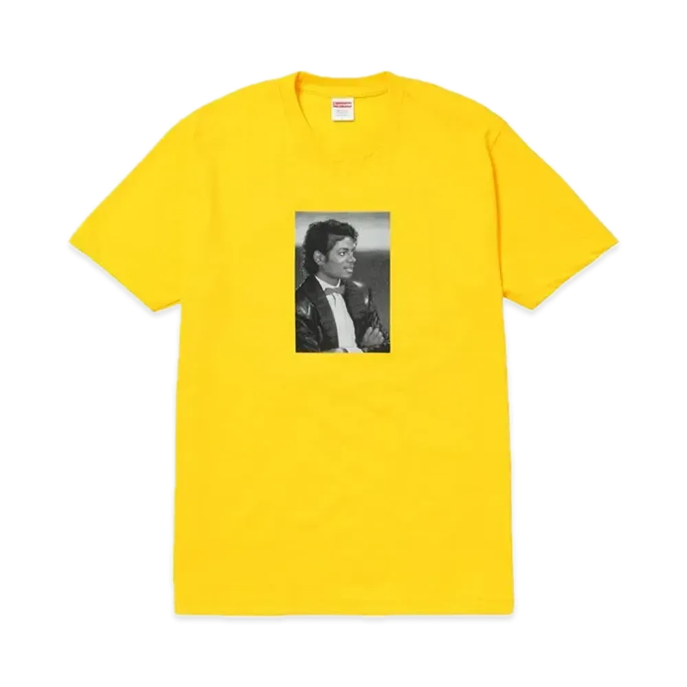 シュプリーム x マイケルジャクソン Tシャツ "イエロー"