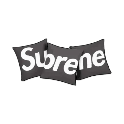 Supreme Jules Pansu Pillows (Set of 3) "Black"