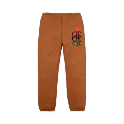 Supreme x Champion Stacked C Sweatpant "Rust"