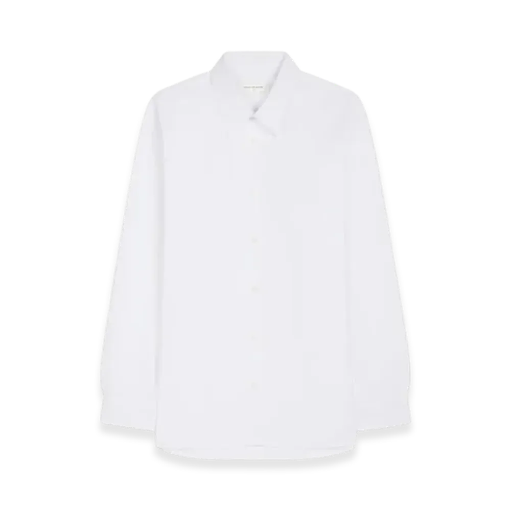 DRIES VAN NOTEN Loose Cotton Shirt "White"