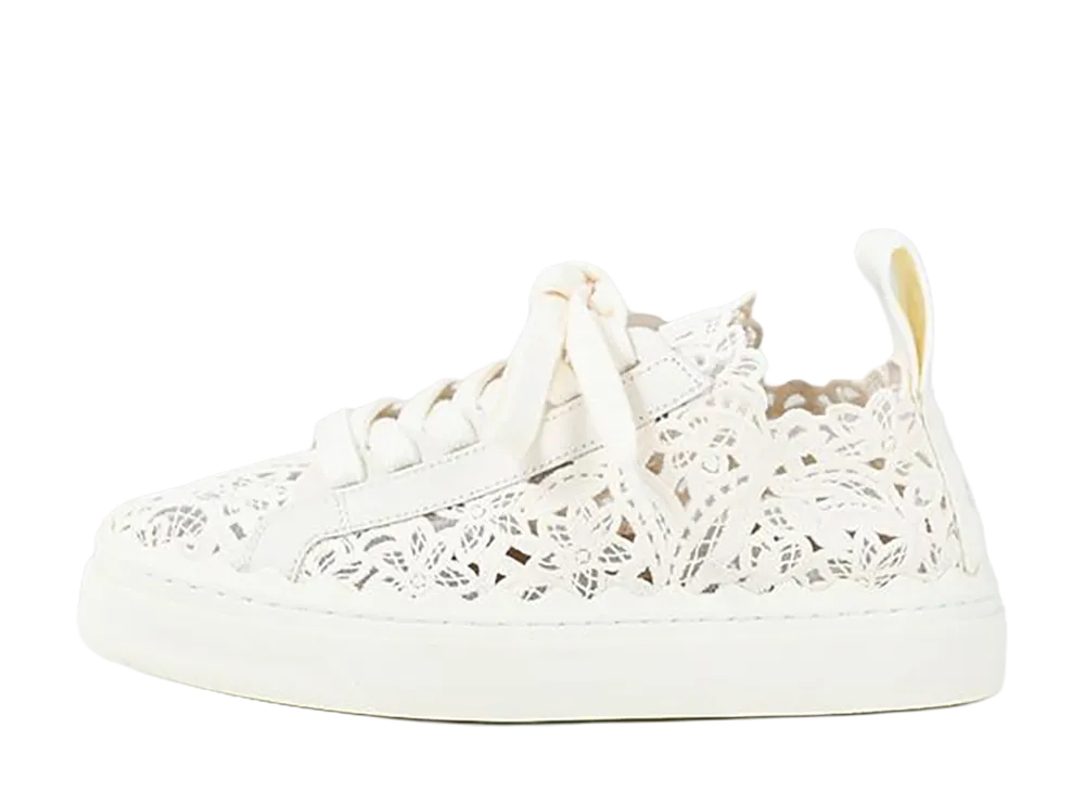 Chloe Women's Lauren Low-Top Sneakers "White"