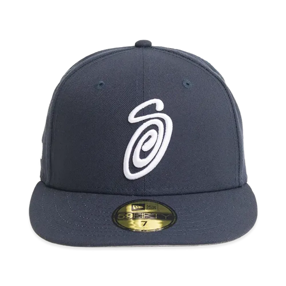 Stussy 59Fifty Swirly S Cap "Navy"
