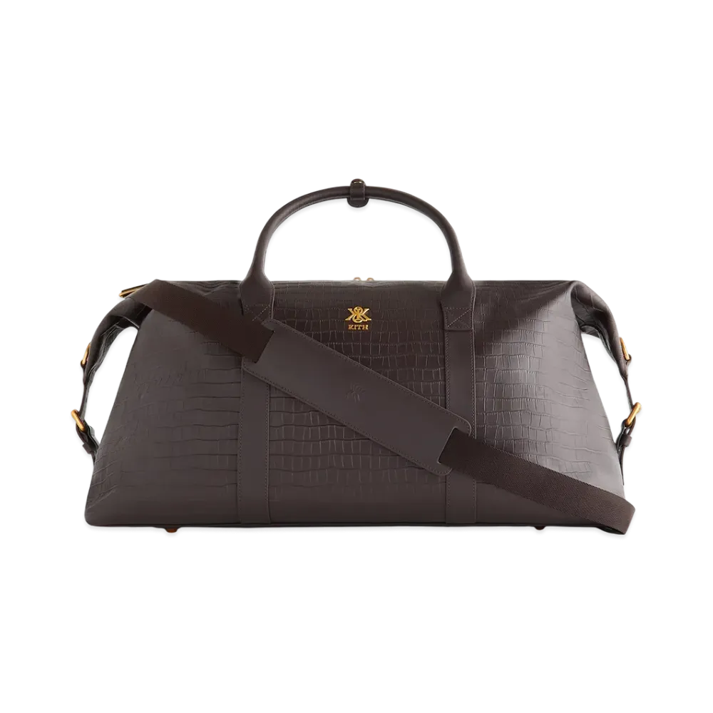 Kith Croc Debossed Leather Duffle Bag "Incognito"