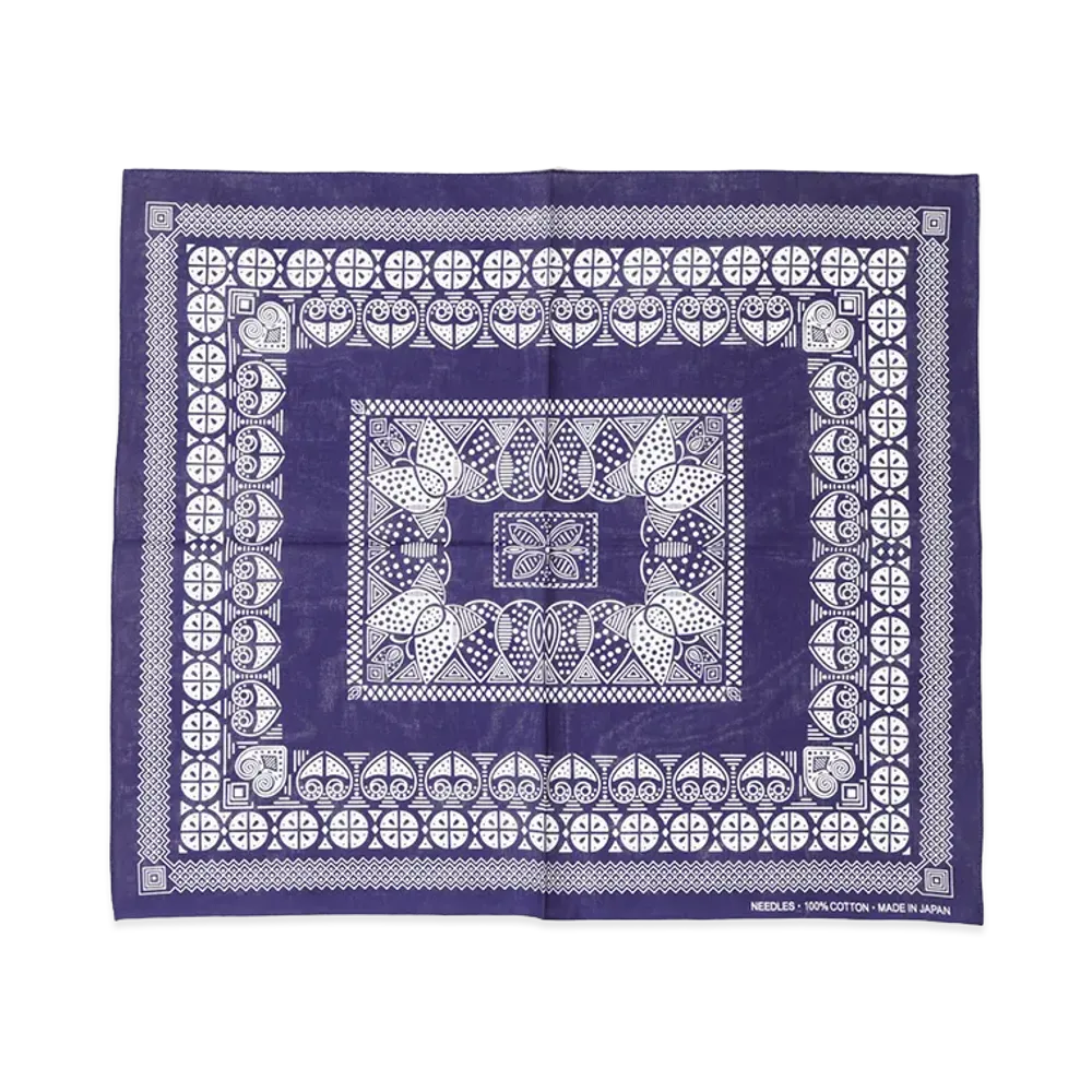 NEEDLES Bandana - Rectangle "Eggplant"